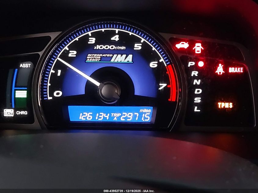 2009 Honda Civic Hybrid VIN: JHMFA36249S018700 Lot: 43952739