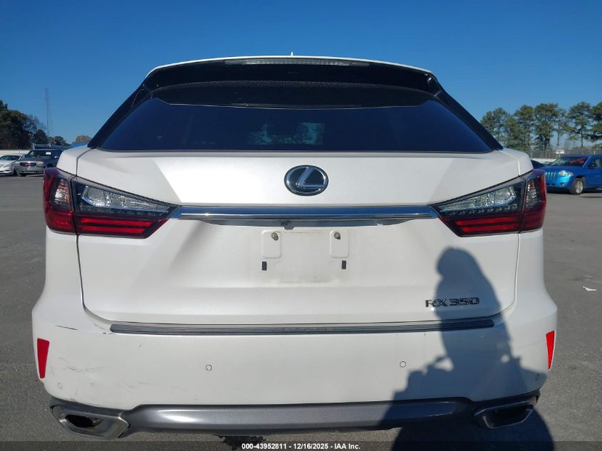 2016 Lexus Rx 350 VIN: 2T2ZZMCA7GC033940 Lot: 43952811