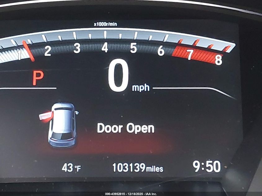 2019 Honda Cr-V Ex-L VIN: 7FARW2H87KE058370 Lot: 43952815