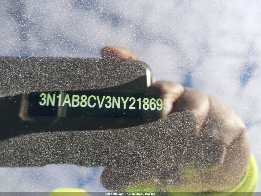 2022 Nissan Sentra Sv Xtronic Cvt VIN: 3N1AB8CV3NY218695 Lot: 43952829