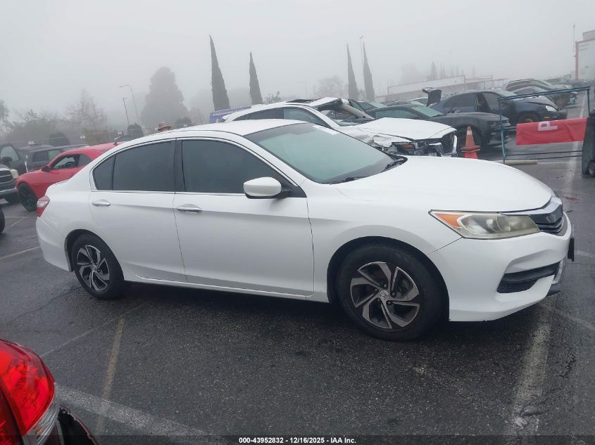 2017 Honda Accord Lx VIN: 1HGCR2F38HA142720 Lot: 43952832