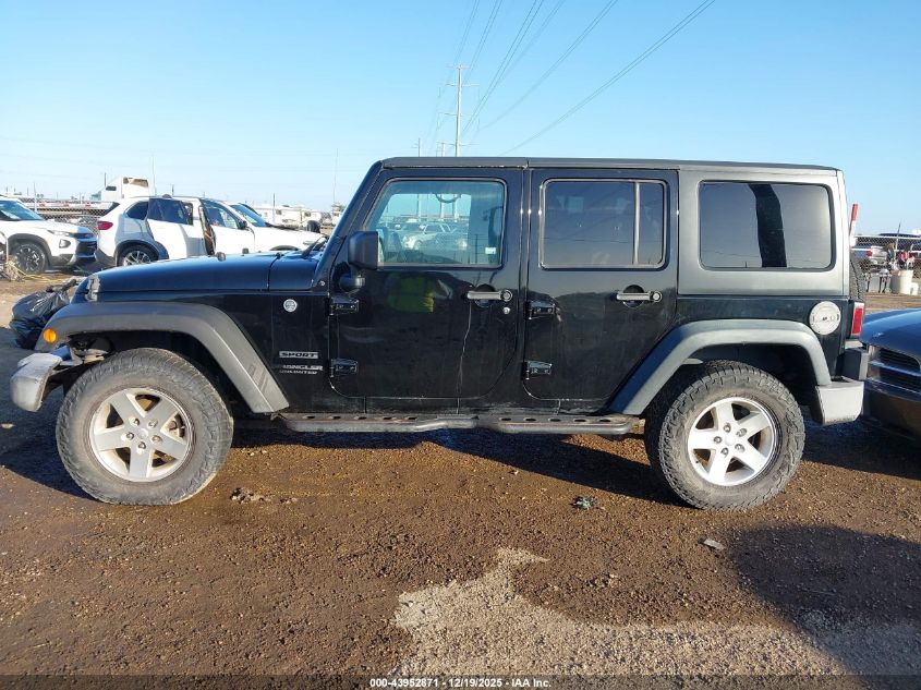 2017 Jeep Wrangler Unlimited Sport VIN: 1C4BJWDG9HL502273 Lot: 43952871