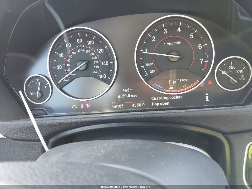 2017 BMW 330E Iperformance VIN: WBA8E1C30HA158762 Lot: 43952883