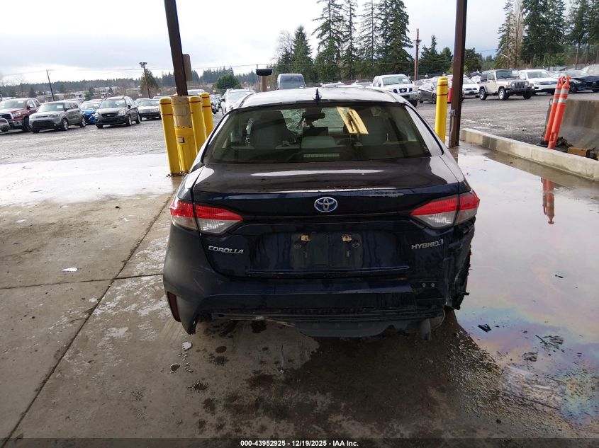 2020 Toyota Corolla Hybrid Le VIN: JTDEBRBE3LJ006578 Lot: 43952925