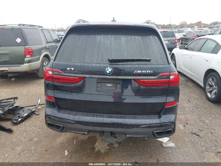 2022 BMW X7 M50I VIN: 5UXCX6C06N9L31142 Lot: 43952943