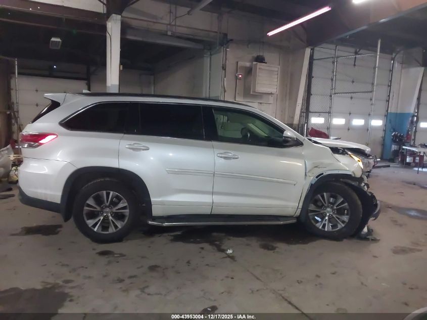 2015 Toyota Highlander Xle V6 VIN: 5TDJKRFH6FS124344 Lot: 43953004