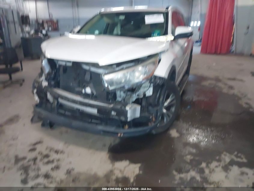 2015 Toyota Highlander Xle V6 VIN: 5TDJKRFH6FS124344 Lot: 43953004