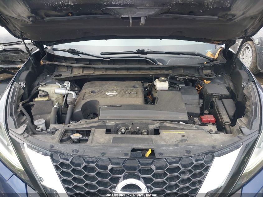 2021 Nissan Murano Sl Intelligent Awd VIN: 5N1AZ2CS9MC119698 Lot: 43953027