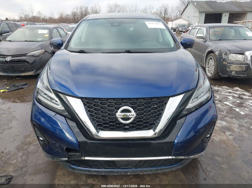 2021 Nissan Murano Sl Intelligent Awd VIN: 5N1AZ2CS9MC119698 Lot: 43953027