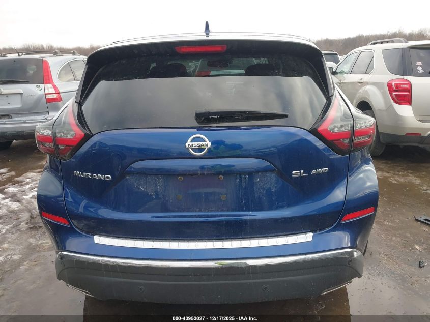 2021 Nissan Murano Sl Intelligent Awd VIN: 5N1AZ2CS9MC119698 Lot: 43953027