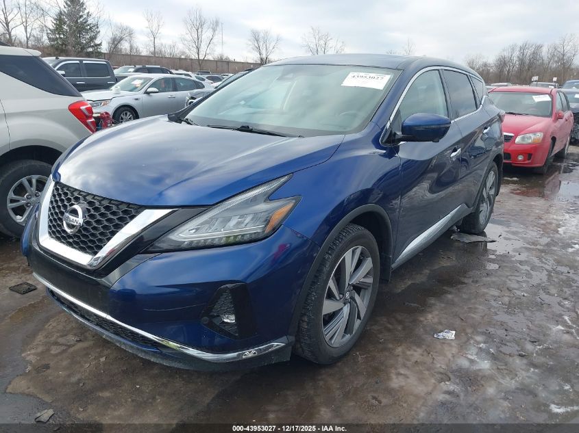 2021 Nissan Murano Sl Intelligent Awd VIN: 5N1AZ2CS9MC119698 Lot: 43953027