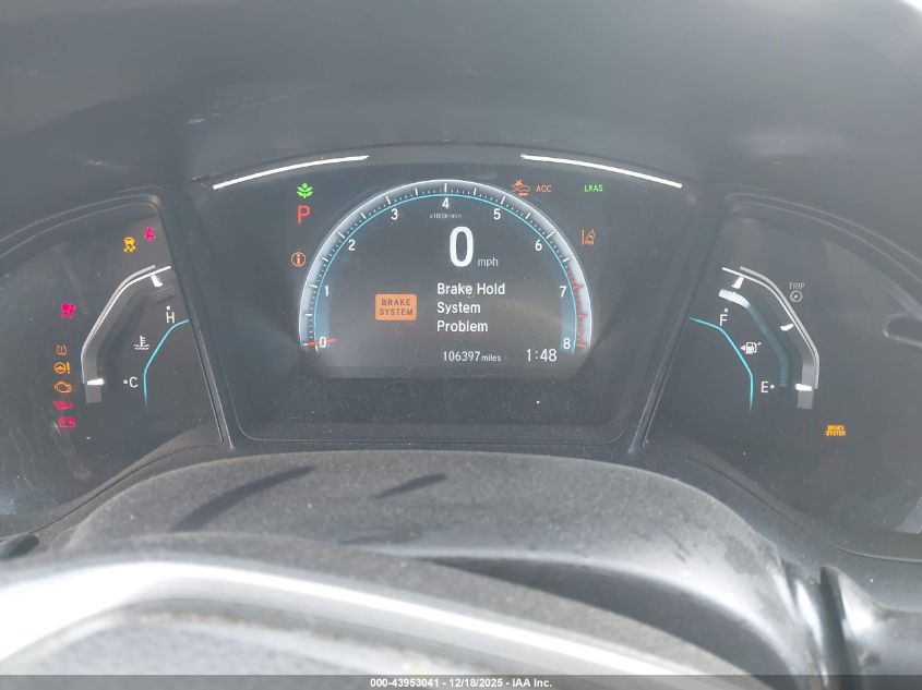 2019 Honda Civic Lx VIN: 2HGFC4B6XKH301398 Lot: 43953041