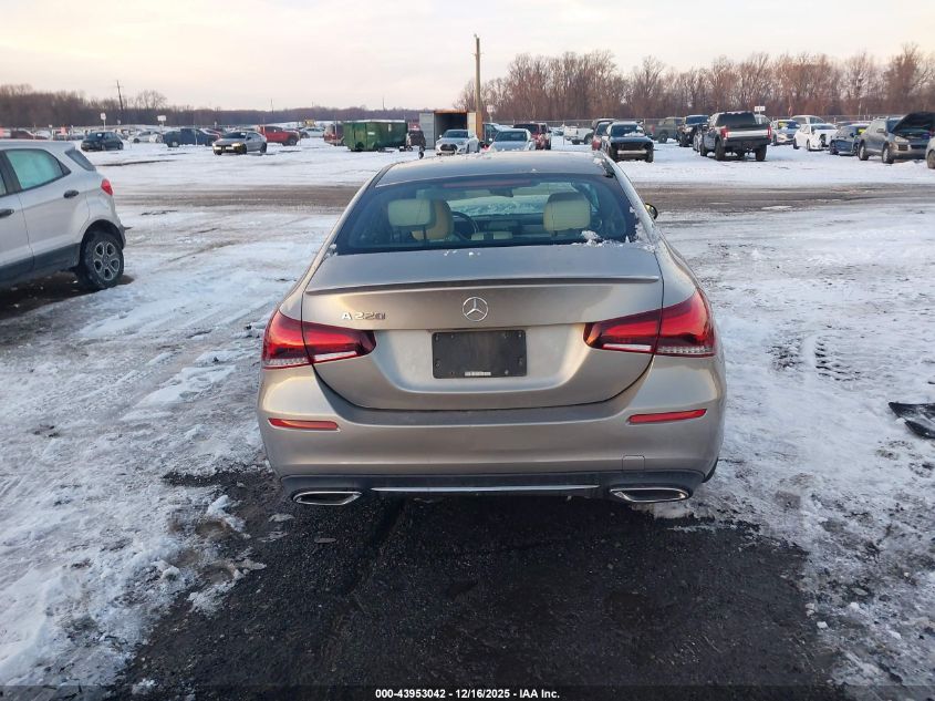 2020 Mercedes-Benz A 220 VIN: W1K3G4EB3LW043068 Lot: 43953042