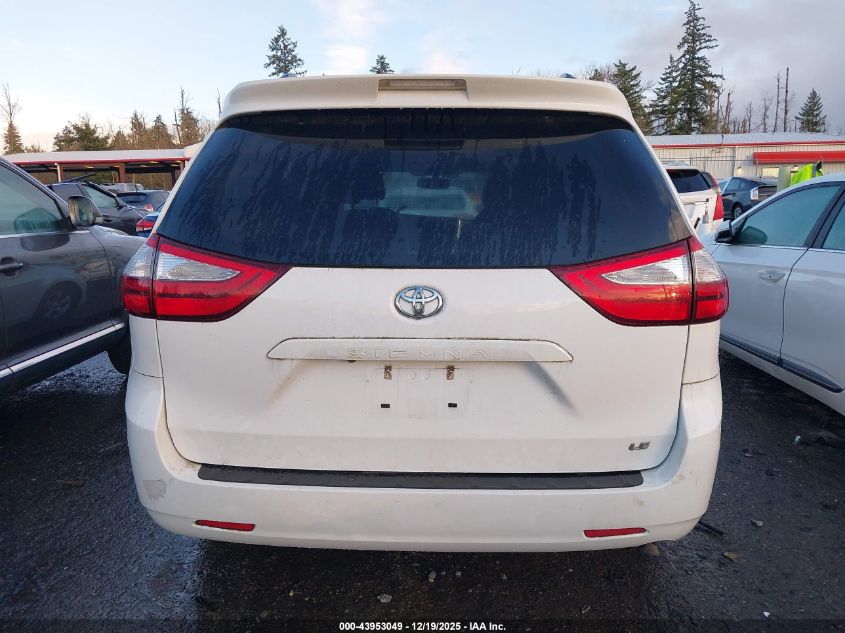 2016 Toyota Sienna Le 8 Passenger VIN: 5TDKK3DC3GS757877 Lot: 43953049