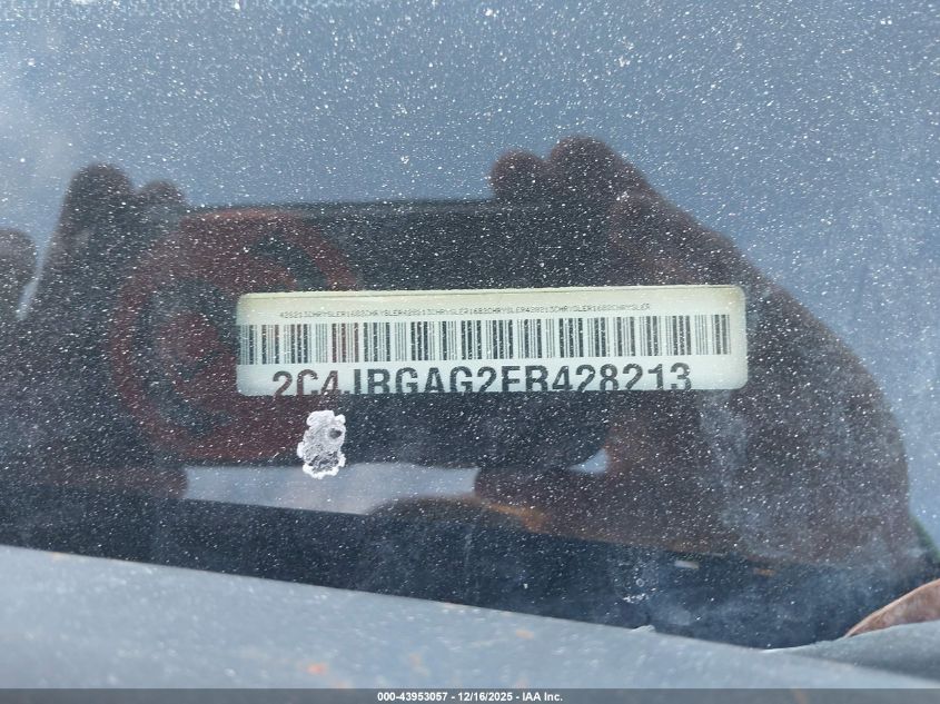 2014 Ram Cargo Tradesman VIN: 2C4JRGAG2ER428213 Lot: 43953057