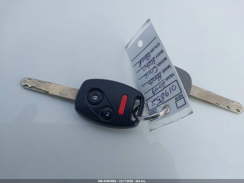 2009 Honda Civic Lx VIN: 19XFA16569E019852 Lot: 43953062