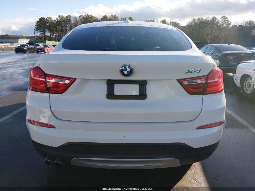 2015 BMW X4 xDrive28I VIN: 5UXXW3C57F0M86724 Lot: 43953063