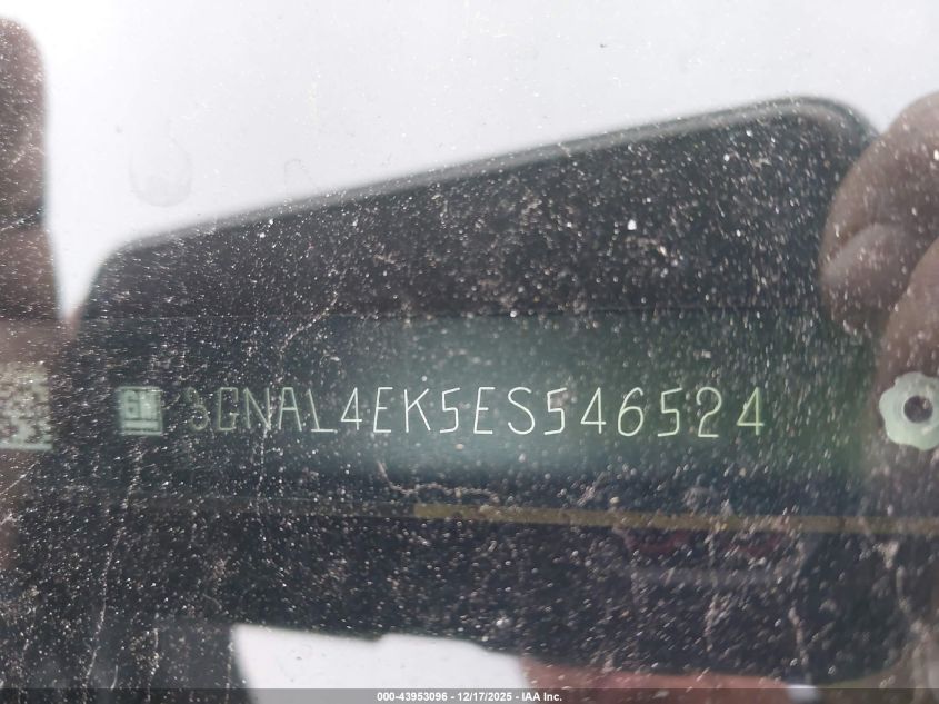 2014 Chevrolet Captiva Sport Ltz VIN: 3GNAL4EK5ES546524 Lot: 43953096