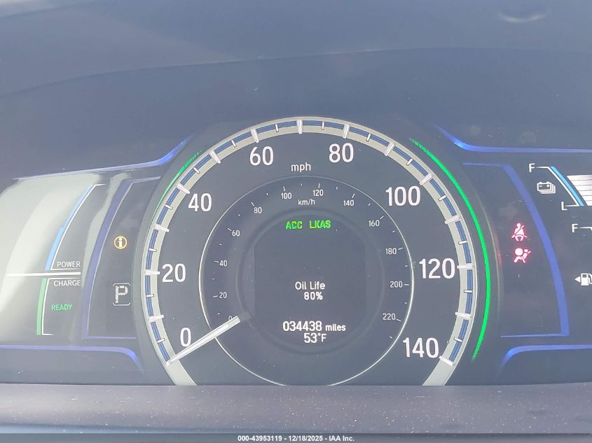 2017 Honda Accord Hybrid Touring VIN: JHMCR6F76HC031515 Lot: 43953119