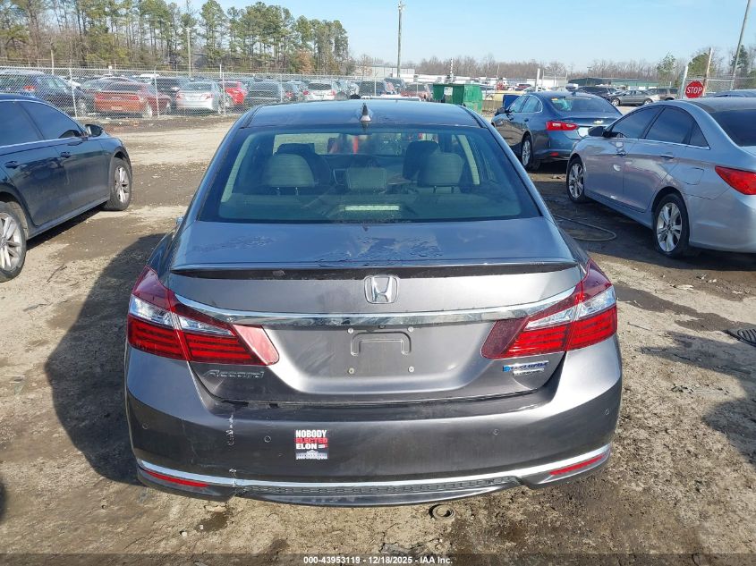 2017 Honda Accord Hybrid Touring VIN: JHMCR6F76HC031515 Lot: 43953119