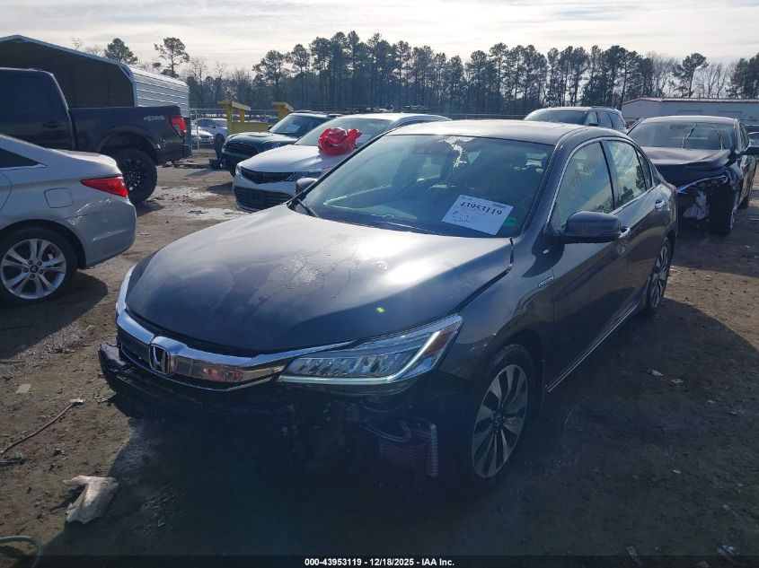 2017 Honda Accord Hybrid Touring VIN: JHMCR6F76HC031515 Lot: 43953119