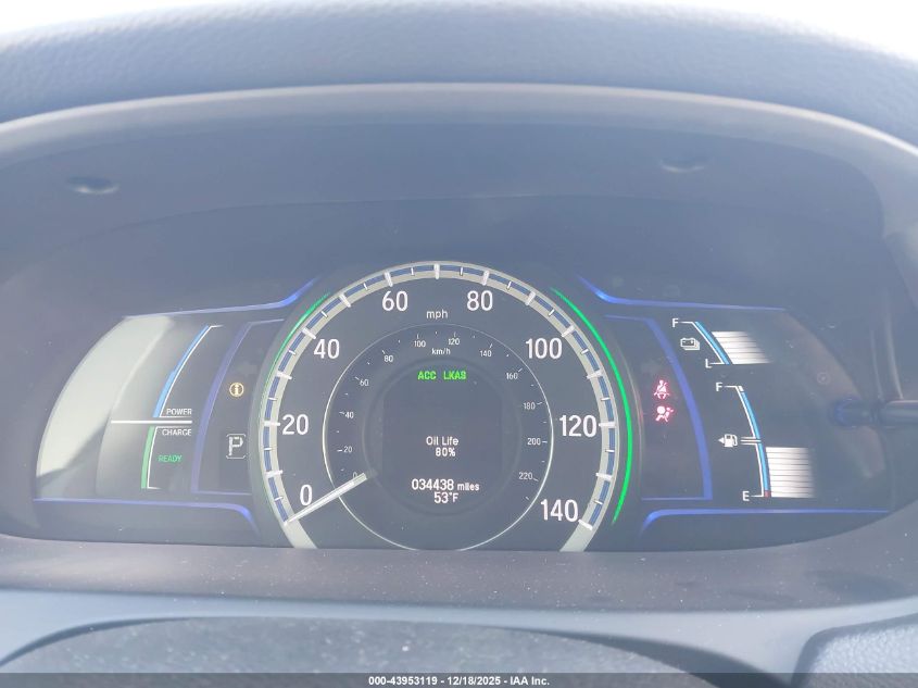 2017 Honda Accord Hybrid Touring VIN: JHMCR6F76HC031515 Lot: 43953119