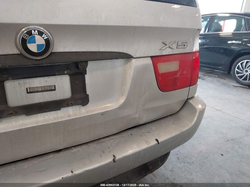 2001 BMW X5 3.0 VIN: WBAFA53501LM65063 Lot: 43953136