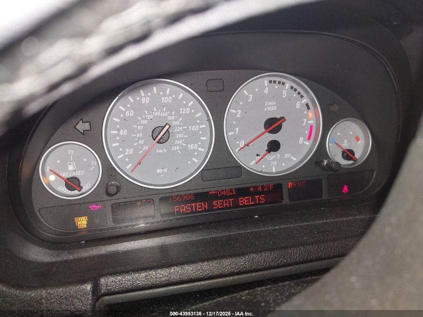 2001 BMW X5 3.0 VIN: WBAFA53501LM65063 Lot: 43953136