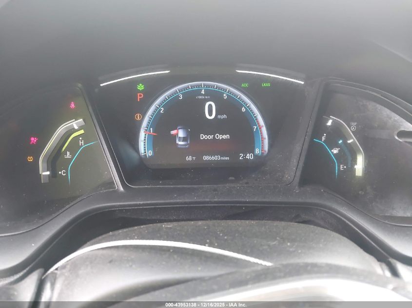2019 Honda Civic Lx VIN: 19XFC2F68KE038871 Lot: 43953138