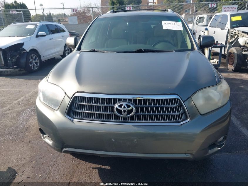2008 Toyota Highlander Hybrid Limited VIN: JTEEW44AX82017916 Lot: 43953149
