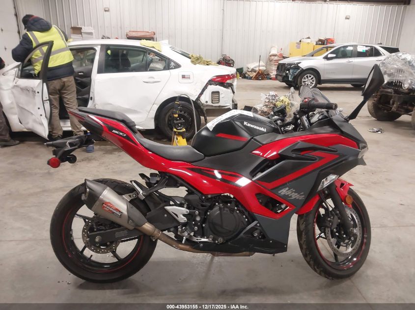 2025 Kawasaki Ex500 VIN: ML5EXGG19SDA34178 Lot: 43953155