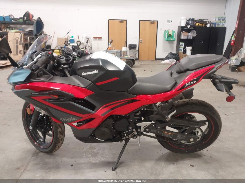 2025 Kawasaki Ex500 VIN: ML5EXGG19SDA34178 Lot: 43953155