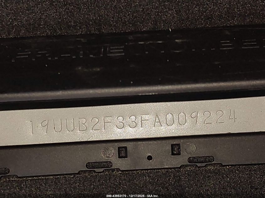 2015 Acura Tlx V6 VIN: 19UUB2F33FA009224 Lot: 43953170