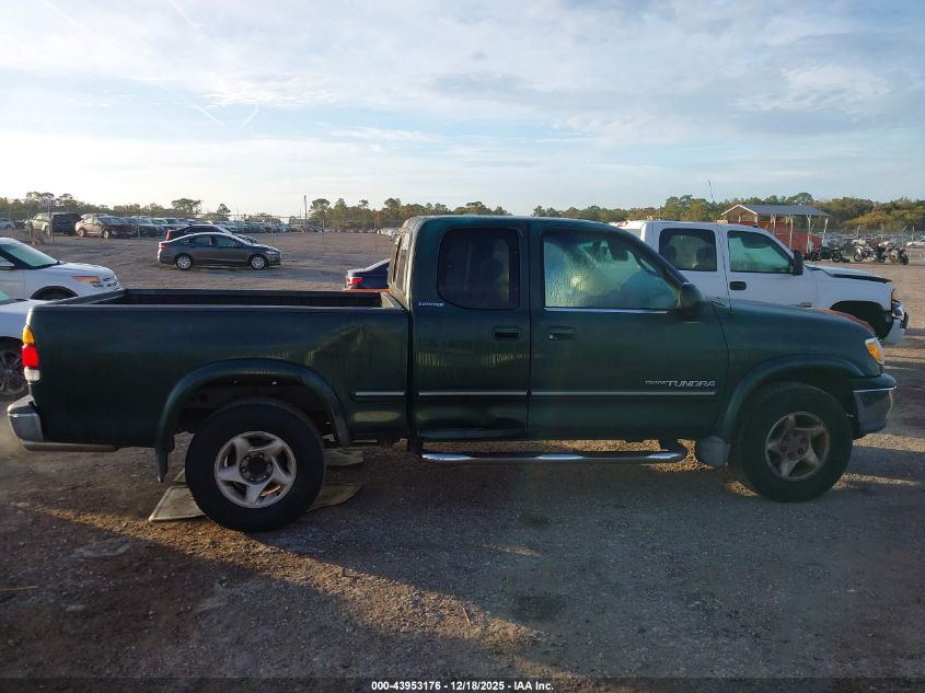 2000 Toyota Tundra Ltd V8 VIN: 5TBRT3818YS089007 Lot: 43953176