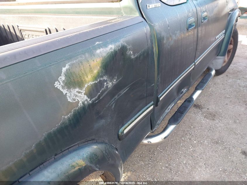 2000 Toyota Tundra Ltd V8 VIN: 5TBRT3818YS089007 Lot: 43953176