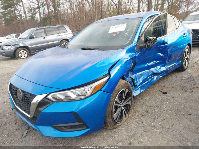 2021 Nissan Sentra Sv Xtronic Cvt VIN: 3N1AB8CV3MY265823 Lot: 43953180