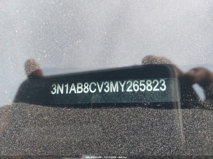 2021 Nissan Sentra Sv Xtronic Cvt VIN: 3N1AB8CV3MY265823 Lot: 43953180