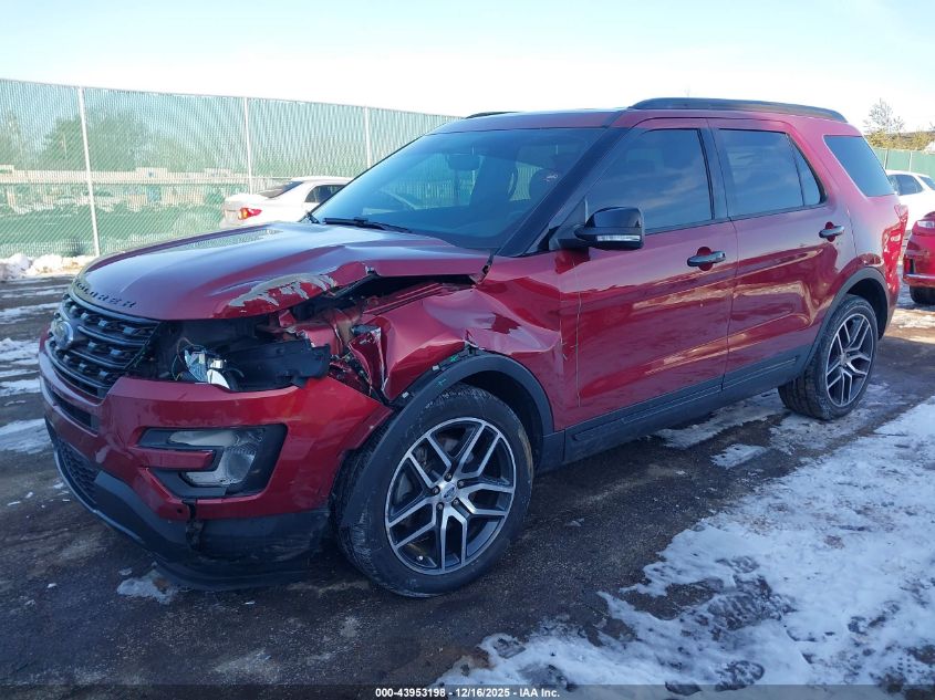 2017 Ford Explorer Sport VIN: 1FM5K8GT7HGD84341 Lot: 43953198