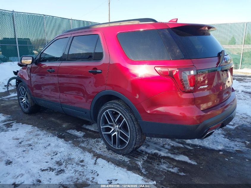 2017 Ford Explorer Sport VIN: 1FM5K8GT7HGD84341 Lot: 43953198