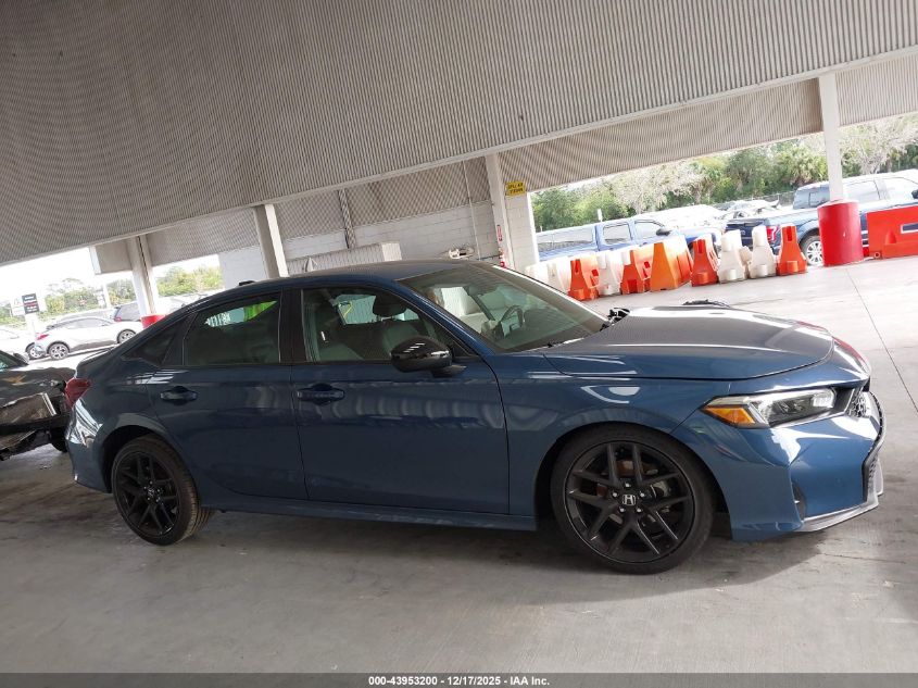 2026 Honda Civic Sport VIN: 2HGFE2F56TH529125 Lot: 43953200