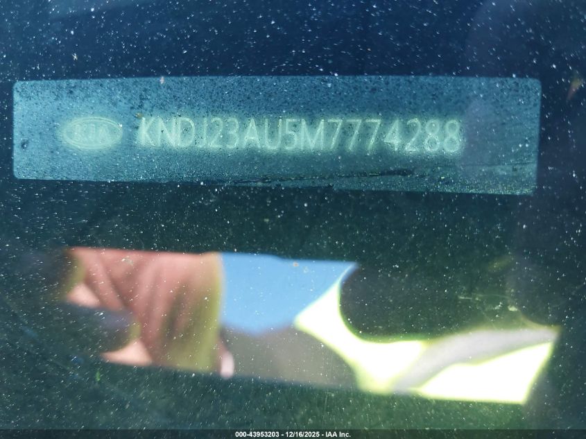 2021 Kia Soul S VIN: KNDJ23AU5M7774288 Lot: 43953203