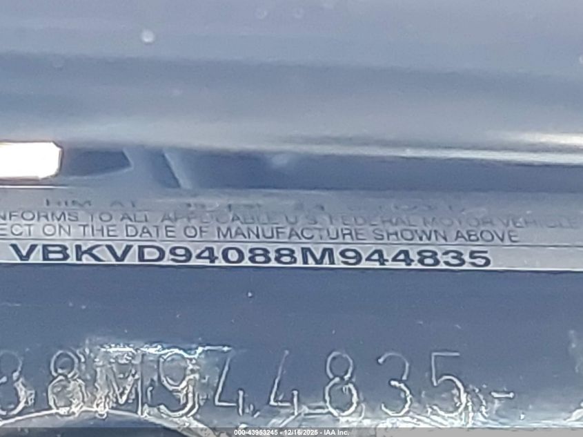 2008 Ktm 990 Super Duke VIN: VBKVD94088M944835 Lot: 43953245