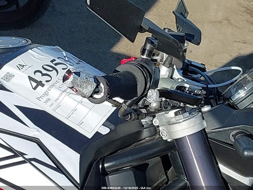 2008 Ktm 990 Super Duke VIN: VBKVD94088M944835 Lot: 43953245