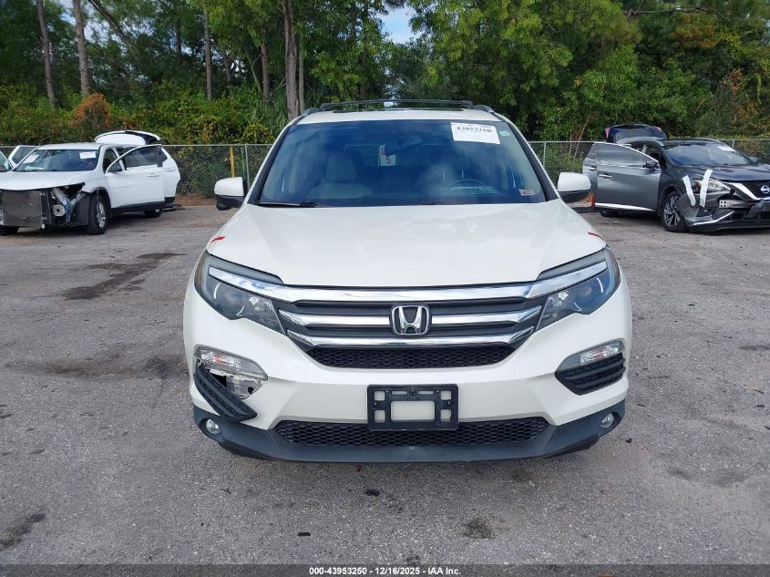 2016 Honda Pilot Ex-L VIN: 5FNYF6H88GB040837 Lot: 43953250