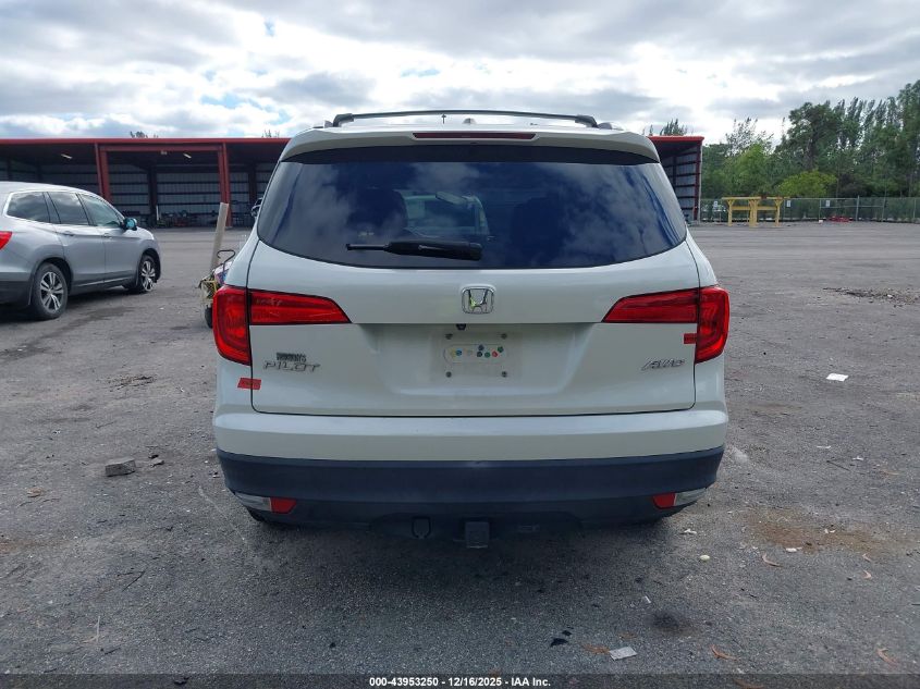 2016 Honda Pilot Ex-L VIN: 5FNYF6H88GB040837 Lot: 43953250