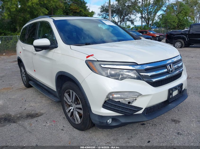 2016 Honda Pilot Ex-L VIN: 5FNYF6H88GB040837 Lot: 43953250