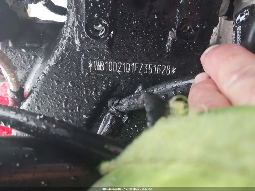 2015 BMW S 1000 Rr VIN: WB10D2101FZ351628 Lot: 43953286