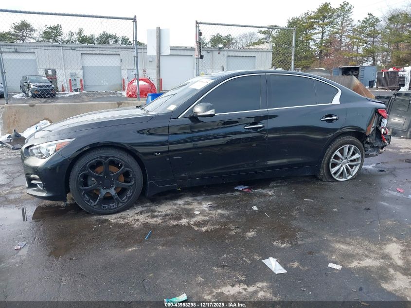 2014 Infiniti Q50 Premium VIN: JN1BV7AR1EM696192 Lot: 43953298