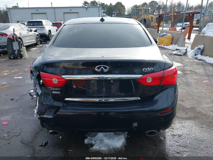 2014 Infiniti Q50 Premium VIN: JN1BV7AR1EM696192 Lot: 43953298