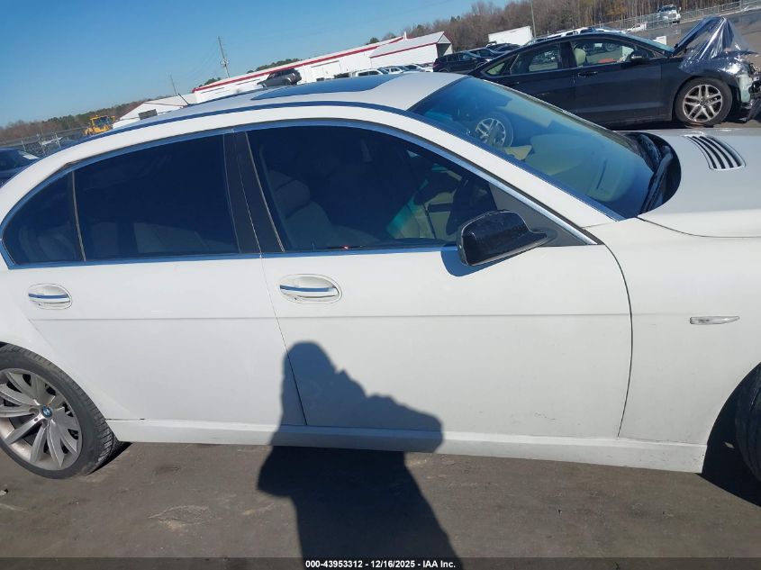 2008 BMW 750Li VIN: WBAHN83588DT80393 Lot: 43953312